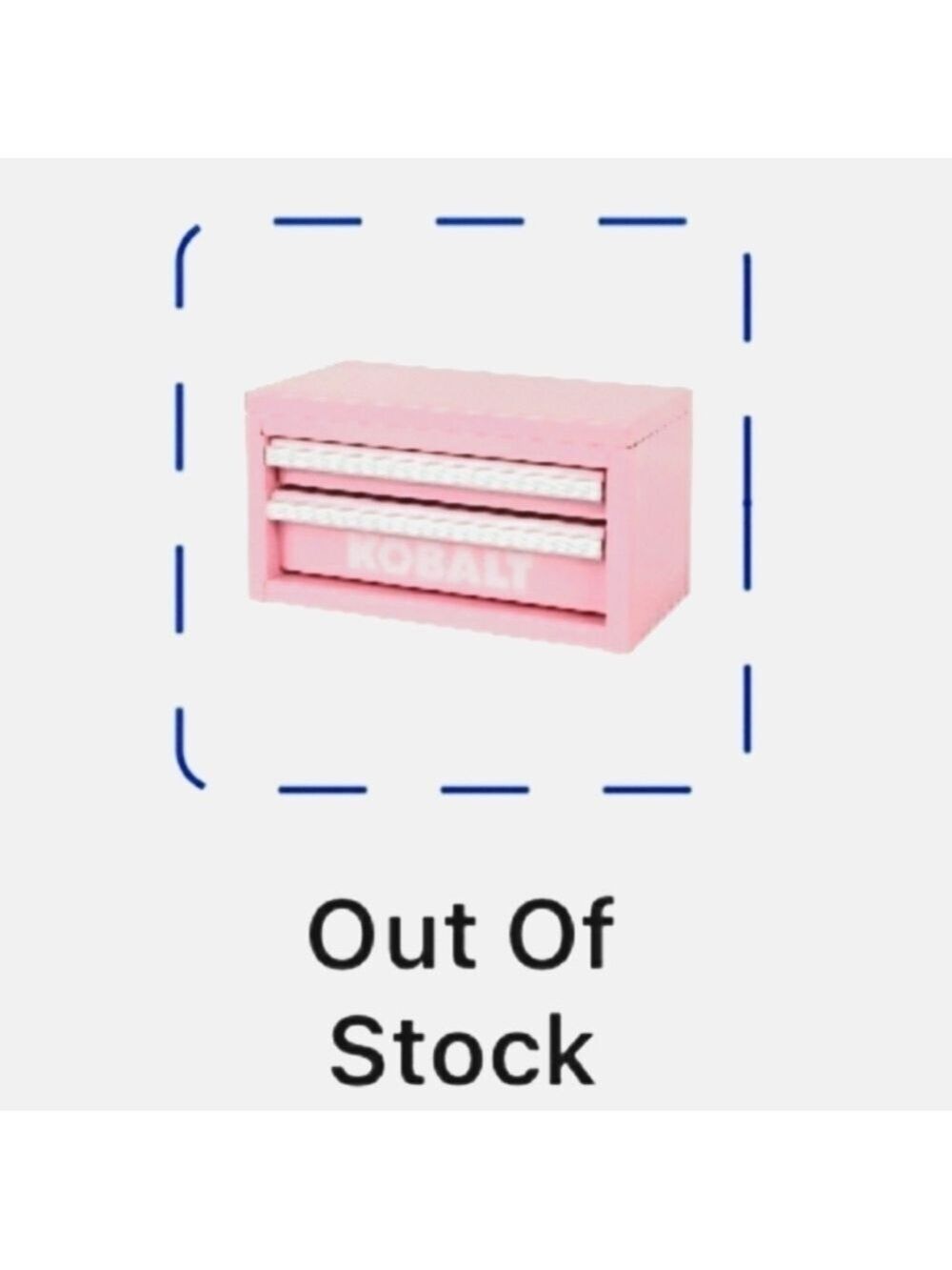Kobalt Mini Tool Box Chest Craft Supplies Make Up Case Jewelry Box Pink - Picture 2 of 9